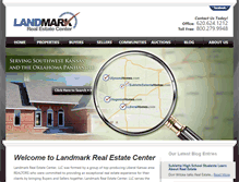 Tablet Screenshot of landmarkrealestatecenterllc.com